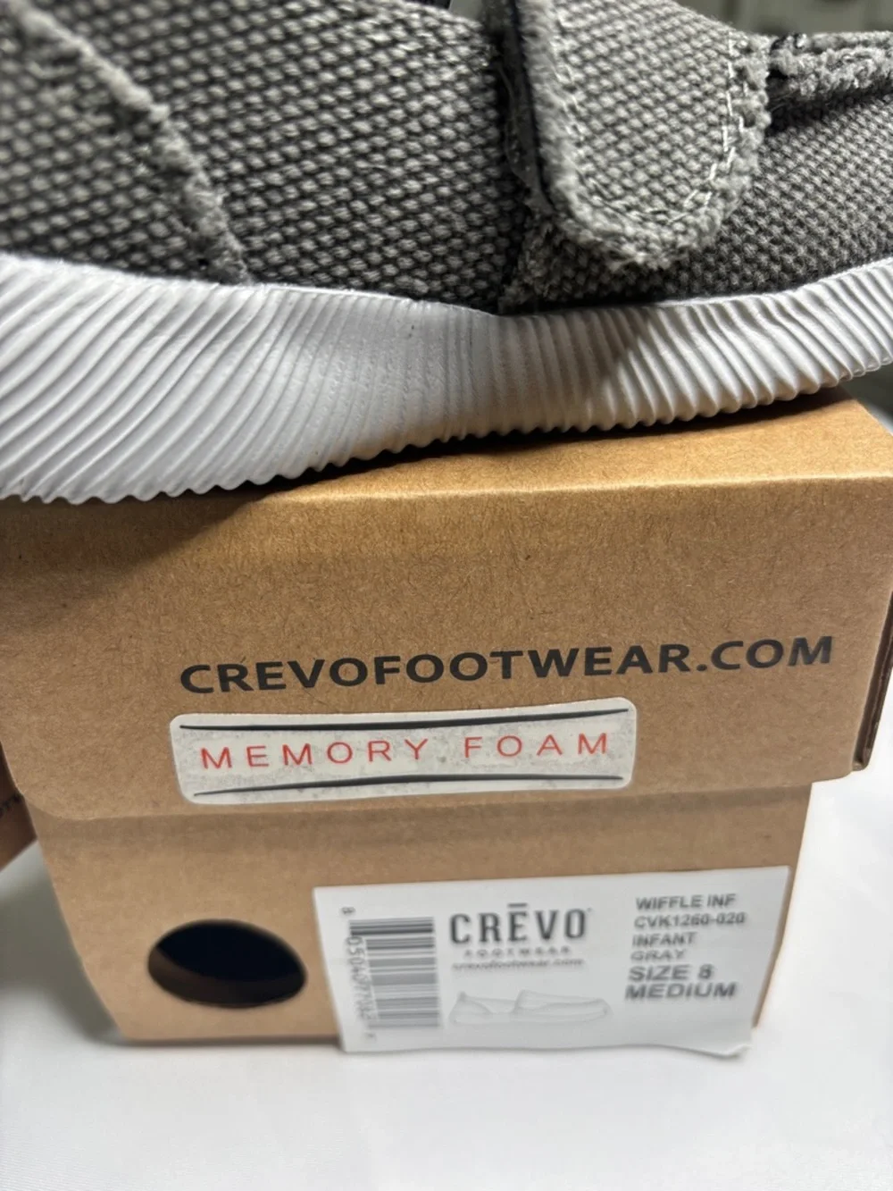 Crevo Kids Gray Canvas Slip-On Loafers | NWT - Picture 8 of 8